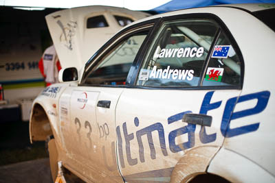 33;31-July-2010;50mm;Australia;Evo-6;Imbil;Kent-Lawrence;Mitsubishi-Lancer;Mitsubishi-Lancer-Evolution-VI;QLD;QRC;Queensland;Queensland-Rally-Championship;Stephen-Andrews;Sunshine-Coast;auto;motorsport;racing;service-centre;service-park