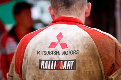 1-August-2010;APRC;Asia-Pacific-Rally-Championship;Australia;Imbil;QLD;Queensland;Sunshine-Coast;Team-MRF;Topshot;auto;mechanic;motorsport;portrait;racing;service-centre;service-park;telephoto