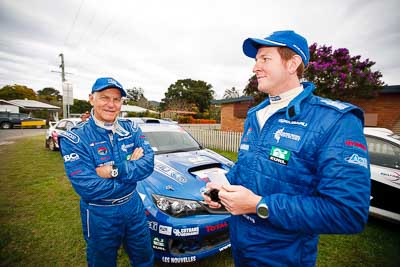 1-August-2010;APRC;Asia-Pacific-Rally-Championship;Australia;Ben-Searcy;Imbil;Jean‒Louis-Leyraud;QLD;Queensland;Sunshine-Coast;auto;motorsport;portrait;racing;service-centre;service-park;wide-angle