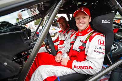 1-August-2010;ARC;Australia;Australian-Rally-Championship;Eli-Evans;Imbil;QLD;Queensland;Sunshine-Coast;auto;motorsport;portrait;racing;service-centre;service-park;wide-angle