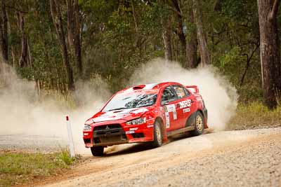 3;1-August-2010;APRC;Asia-Pacific-Rally-Championship;Australia;Evo-10;Gaurav-Gill;Glen-Macneall;Imbil;Mitsubishi-Lancer;Mitsubishi-Lancer-Evolution-X;QLD;Queensland;Sunshine-Coast;Team-MRF;auto;motorsport;racing;telephoto