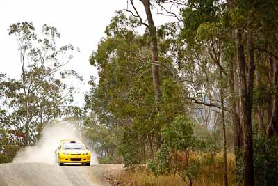 4;1-August-2010;APRC;Alister-McRae;Asia-Pacific-Rally-Championship;Australia;Bill-Hayes;Imbil;Proton-Satria-Neo-S2000;QLD;Queensland;Sunshine-Coast;auto;motorsport;racing;telephoto