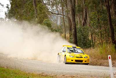 4;1-August-2010;APRC;Alister-McRae;Asia-Pacific-Rally-Championship;Australia;Bill-Hayes;Imbil;Proton-Satria-Neo-S2000;QLD;Queensland;Sunshine-Coast;auto;motorsport;racing;telephoto