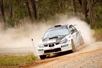 5;1-August-2010;APRC;Asia-Pacific-Rally-Championship;Australia;Brendan-Reeves;Imbil;QLD;Queensland;Rhianon-Smyth;Subaru-Impreza-WRX-STI;Sunshine-Coast;auto;motorsport;racing;telephoto