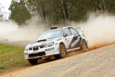 5;1-August-2010;APRC;Asia-Pacific-Rally-Championship;Australia;Brendan-Reeves;Imbil;QLD;Queensland;Rhianon-Smyth;Subaru-Impreza-WRX-STI;Sunshine-Coast;auto;motorsport;racing;telephoto