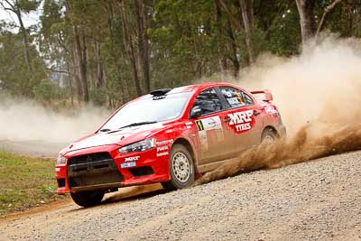 1;1-August-2010;APRC;Asia-Pacific-Rally-Championship;Australia;Chris-Murphy;Evo-10;Imbil;Katsu-Taguchi;Mitsubishi-Lancer;Mitsubishi-Lancer-Evolution-X;QLD;Queensland;Sunshine-Coast;Team-MRF;auto;motorsport;racing;telephoto