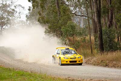 2;1-August-2010;APRC;Asia-Pacific-Rally-Championship;Australia;Chris-Atkinson;Imbil;Proton-Satria-Neo-S2000;QLD;Queensland;Stephane-Prevot;Sunshine-Coast;auto;motorsport;racing;telephoto