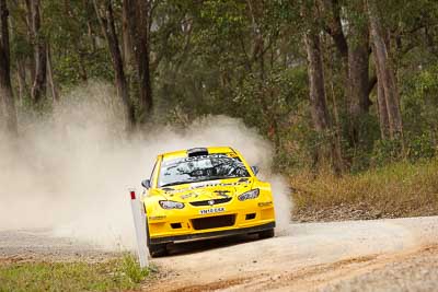 2;1-August-2010;APRC;Asia-Pacific-Rally-Championship;Australia;Chris-Atkinson;Imbil;Proton-Satria-Neo-S2000;QLD;Queensland;Stephane-Prevot;Sunshine-Coast;auto;motorsport;racing;telephoto