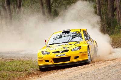 2;1-August-2010;APRC;Asia-Pacific-Rally-Championship;Australia;Chris-Atkinson;Imbil;Proton-Satria-Neo-S2000;QLD;Queensland;Stephane-Prevot;Sunshine-Coast;auto;motorsport;racing;telephoto