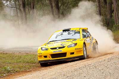 2;1-August-2010;APRC;Asia-Pacific-Rally-Championship;Australia;Chris-Atkinson;Imbil;Proton-Satria-Neo-S2000;QLD;Queensland;Stephane-Prevot;Sunshine-Coast;auto;motorsport;racing;telephoto