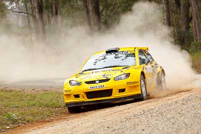 2;1-August-2010;APRC;Asia-Pacific-Rally-Championship;Australia;Chris-Atkinson;Imbil;Proton-Satria-Neo-S2000;QLD;Queensland;Stephane-Prevot;Sunshine-Coast;auto;motorsport;racing;telephoto