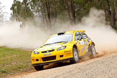 2;1-August-2010;APRC;Asia-Pacific-Rally-Championship;Australia;Chris-Atkinson;Imbil;Proton-Satria-Neo-S2000;QLD;Queensland;Stephane-Prevot;Sunshine-Coast;auto;motorsport;racing;telephoto