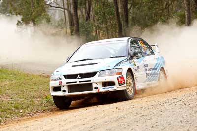 6;1-August-2010;APRC;Asia-Pacific-Rally-Championship;Australia;David-Green;Evo-9;Imbil;Mitsubishi-Lancer;Mitsubishi-Lancer-Evolution-IX;Nathan-Quinn;QLD;Queensland;Sunshine-Coast;auto;motorsport;racing;telephoto