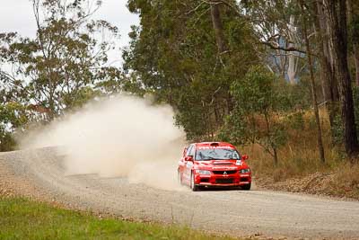 8;1-August-2010;APRC;Asia-Pacific-Rally-Championship;Australia;Evo-9;Imbil;Mitsubishi-Lancer;Mitsubishi-Lancer-Evolution-IX;Pertamina-Rally-Team;QLD;Queensland;Rifat-Sungkar;Scott-Beckwith;Sunshine-Coast;auto;motorsport;racing;telephoto