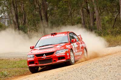 8;1-August-2010;APRC;Asia-Pacific-Rally-Championship;Australia;Evo-9;Imbil;Mitsubishi-Lancer;Mitsubishi-Lancer-Evolution-IX;Pertamina-Rally-Team;QLD;Queensland;Rifat-Sungkar;Scott-Beckwith;Sunshine-Coast;auto;motorsport;racing;telephoto