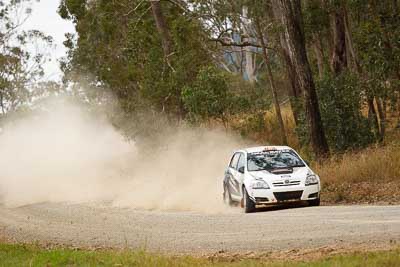 15;1-August-2010;ARC;Australia;Australian-Rally-Championship;Imbil;QLD;Queensland;Rebecca-Smart;Ryan-Smart;Sunshine-Coast;Toyota-Corolla-Sportivo;auto;motorsport;racing;telephoto