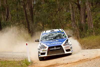 18;1-August-2010;ARC;Australia;Australian-Rally-Championship;Evo-10;Imbil;John-McCarthy;Mitsubishi-Lancer;Mitsubishi-Lancer-Evolution-X;QLD;Queensland;Sachs-Rally-Team;Steven-Shepheard;Sunshine-Coast;auto;motorsport;racing;telephoto