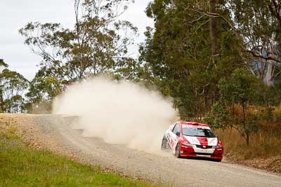 19;1-August-2010;ARC;Australia;Australian-Rally-Championship;Eli-Evans;Glen-Weston;Honda-Civic-Type-R;Imbil;QLD;Queensland;Sunshine-Coast;auto;motorsport;racing;telephoto