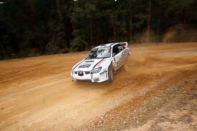 14;1-August-2010;ARC;Australia;Australian-Rally-Championship;Imbil;QLD;Queensland;Simon-Evans;Subaru-Impreza-WRX;Sue-Evans;Sunshine-Coast;auto;motorsport;racing;wide-angle