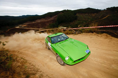 64;1-August-2010;Alan-Stean;Australia;Datsun-260Z;Imbil;QLD;Queensland;Richard-Galley;Sunshine-Coast;auto;classic;historic;motorsport;racing;vintage;wide-angle