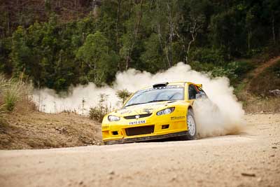 2;1-August-2010;APRC;Asia-Pacific-Rally-Championship;Australia;Chris-Atkinson;Imbil;Proton-Satria-Neo-S2000;QLD;Queensland;Stephane-Prevot;Sunshine-Coast;auto;motorsport;racing;telephoto