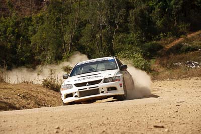 10;1-August-2010;APRC;Asia-Pacific-Rally-Championship;Australia;Brian-Green;Chris-Cobham;Evo-9;Imbil;Mitsubishi-Lancer;Mitsubishi-Lancer-Evolution-IX;QLD;Queensland;Sunshine-Coast;auto;motorsport;racing;telephoto