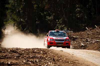 16;1-August-2010;ARC;Activ-Rallysport;Australia;Australian-Rally-Championship;Evo-9;Imbil;Justin-Dowel;Matt-Lee;Mitsubishi-Lancer;Mitsubishi-Lancer-Evolution-IX;QLD;Queensland;Sunshine-Coast;auto;motorsport;racing;telephoto