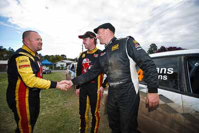 1-August-2010;ARC;Australia;Australian-Rally-Championship;Imbil;Lee-Tierney;Mark-Pedder;QLD;Queensland;Simon-Evans;Sunshine-Coast;auto;motorsport;portrait;racing;service-centre;service-park;wide-angle