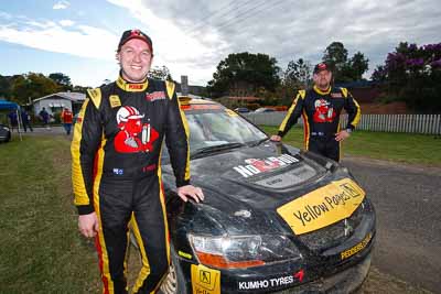 17;1-August-2010;ARC;Australia;Australian-Rally-Championship;Evo-10;Imbil;Lee-Tierney;Mark-Pedder;Mitsubishi-Lancer;Mitsubishi-Lancer-Evolution-X;Pedders-Suspension;QLD;Queensland;Sunshine-Coast;Topshot;auto;motorsport;portrait;racing;service-centre;service-park;wide-angle