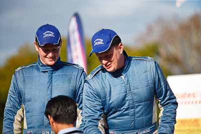 1-August-2010;APRC;Asia-Pacific-Rally-Championship;Australia;Glen-Raymond;Imbil;Matt-Raymond;QLD;Queensland;Sunshine-Coast;auto;celebration;motorsport;official-finish;podium;portrait;racing;telephoto