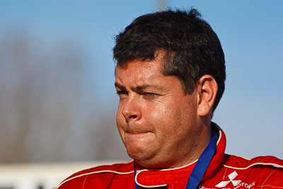 1-August-2010;APRC;Asia-Pacific-Rally-Championship;Australia;Glen-Macneall;Imbil;QLD;Queensland;Sunshine-Coast;auto;celebration;motorsport;official-finish;podium;portrait;racing;super-telephoto