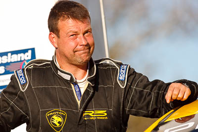 1-August-2010;APRC;Asia-Pacific-Rally-Championship;Australia;Imbil;QLD;Queensland;Stephane-Prevot;Sunshine-Coast;auto;celebration;motorsport;official-finish;podium;portrait;racing;super-telephoto