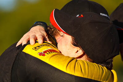 1-August-2010;ARC;Australia;Australian-Rally-Championship;Imbil;Mark-Pedder;QLD;Queensland;Sue-Evans;Sunshine-Coast;auto;celebration;motorsport;official-finish;podium;portrait;racing;super-telephoto