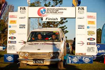 74;1-August-2010;All-Comers;Australia;Chris-Wedding;Datsun-1600;Imbil;QLD;Queensland;Sunshine-Coast;Wayne-Jeffries;auto;celebration;motorsport;official-finish;podium;racing;telephoto