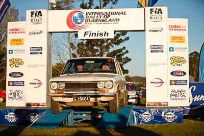 81;1-August-2010;Alex-Molocznyk;All-Comers;Australia;Datsun-1600;Imbil;QLD;Queensland;Ron-King;Sunshine-Coast;auto;celebration;motorsport;official-finish;podium;racing;telephoto