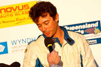 1-August-2010;Australia;Imbil;QLD;QRC;Queensland;Queensland-Rally-Championship;Robert-Bishop;Sunshine-Coast;auto;celebration;motorsport;official-finish;podium;portrait;racing;super-telephoto