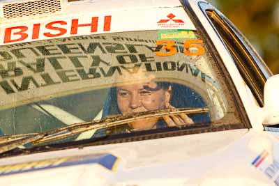 1-August-2010;Australia;Imbil;Jo-ODell;QLD;QRC;Queensland;Queensland-Rally-Championship;Sunshine-Coast;auto;celebration;motorsport;official-finish;podium;racing;super-telephoto