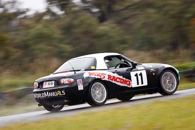 11;25-September-2010;Adam-Spence;Australia;Geoff-Kennedy;Mazda-MX‒5;Mazda-MX5;Mazda-Miata;Morgan-Park-Raceway;QLD;Queensland;Warwick;auto;motorsport;racing;super-telephoto