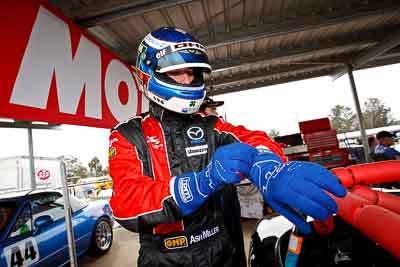26-September-2010;Ashley-Miller;Australia;Dark-Horse-Racing;Morgan-Park-Raceway;QLD;Queensland;Warwick;auto;helmet;motorsport;portrait;racing;wide-angle