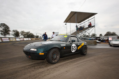 65;26-September-2010;Australia;Daniel-Deckers;Mazda-MX‒5;Mazda-MX5;Mazda-Miata;Michael-Hall;Morgan-Park-Raceway;QLD;Queensland;Warwick;auto;motorsport;racing;wide-angle