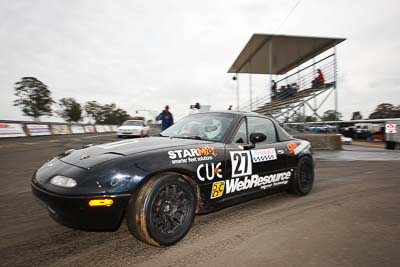 27;26-September-2010;Australia;Mazda-MX‒5;Mazda-MX5;Mazda-Miata;Morgan-Park-Raceway;QLD;Queensland;Stuart-Mullins;Warwick;auto;motorsport;racing;wide-angle