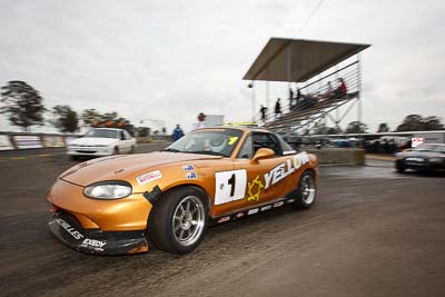 1;26-September-2010;Australia;David-Raddatz;Mazda-MX‒5;Mazda-MX5;Mazda-Miata;Morgan-Park-Raceway;QLD;Queensland;Rob-Hay;Warwick;auto;motorsport;racing;wide-angle