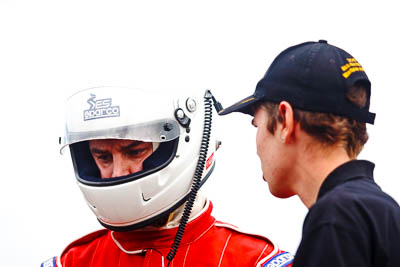 26-September-2010;Australia;Dark-Horse-Racing;Geoff-Marsh;Morgan-Park-Raceway;QLD;Queensland;Warwick;auto;helmet;motorsport;portrait;racing;telephoto