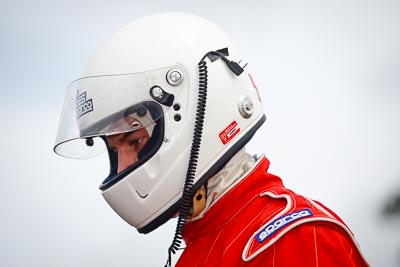 26-September-2010;Australia;Dark-Horse-Racing;Geoff-Marsh;Morgan-Park-Raceway;QLD;Queensland;Warwick;auto;helmet;motorsport;portrait;racing;telephoto