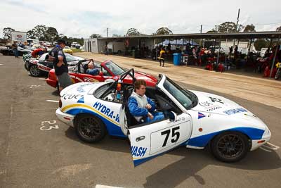 75;26-September-2010;Australia;Christopher-Deckers;Mazda-MX‒5;Mazda-MX5;Mazda-Miata;Morgan-Park-Raceway;Nathan-Keogh;QLD;Queensland;Warwick;auto;motorsport;racing;wide-angle