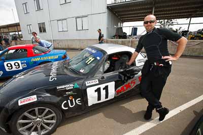 11;26-September-2010;Adam-Spence;Australia;Geoff-Kennedy;Mazda-MX‒5;Mazda-MX5;Mazda-Miata;Morgan-Park-Raceway;QLD;Queensland;Warwick;auto;motorsport;portrait;racing;wide-angle