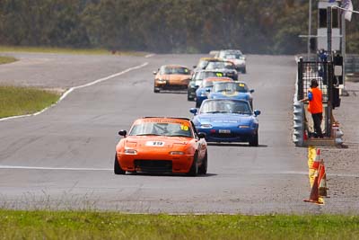 19;26-September-2010;Australia;Mazda-MX‒5;Mazda-MX5;Mazda-Miata;Morgan-Park-Raceway;Peter-Lacey;QLD;Queensland;Robin-Lacey;Warwick;auto;motorsport;racing;super-telephoto