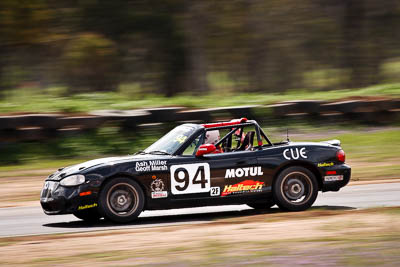 94;26-September-2010;Ashley-Miller;Australia;Dark-Horse-Racing;Geoff-Marsh;Mazda-MX‒5;Mazda-MX5;Mazda-Miata;Morgan-Park-Raceway;QLD;Queensland;Warwick;auto;motorsport;racing;super-telephoto