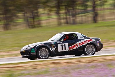 11;26-September-2010;Adam-Spence;Australia;Geoff-Kennedy;Mazda-MX‒5;Mazda-MX5;Mazda-Miata;Morgan-Park-Raceway;QLD;Queensland;Warwick;auto;motorsport;racing;super-telephoto