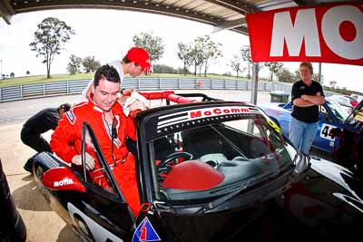 94;26-September-2010;Ashley-Miller;Australia;Dark-Horse-Racing;Geoff-Marsh;Morgan-Park-Raceway;QLD;Queensland;Warwick;auto;fisheye;motorsport;portrait;racing